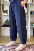 Terry B Relaxed Tapered Jogger Navy